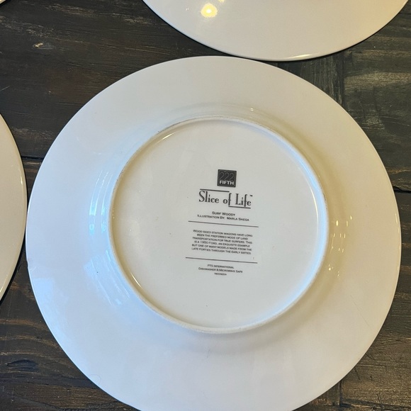 222 Fifth Slice of Life Dinner Plates- set of four - Picture 7 of 12